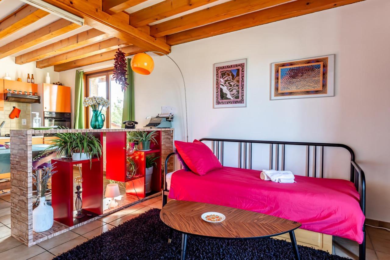 Logement 75M2, Avec Vue, Au Calme, Lyon A 25Km Communay Exterior foto
